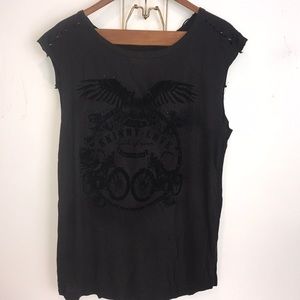 Zara Trafaluc studded muscle T-shirt